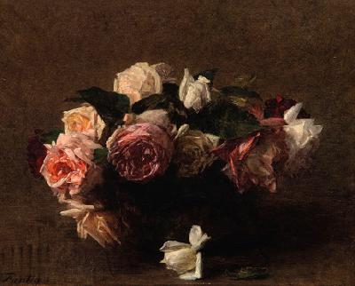 Henri Fantin-Latour Fleurs roses, sin fecha oil painting picture